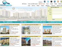 Tablet Screenshot of makaansearch.com